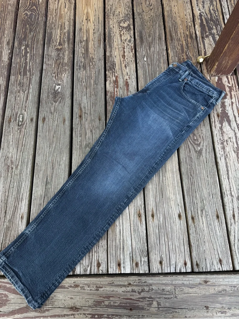 Levi's Men's Straight Fit Blue Denim Jeans